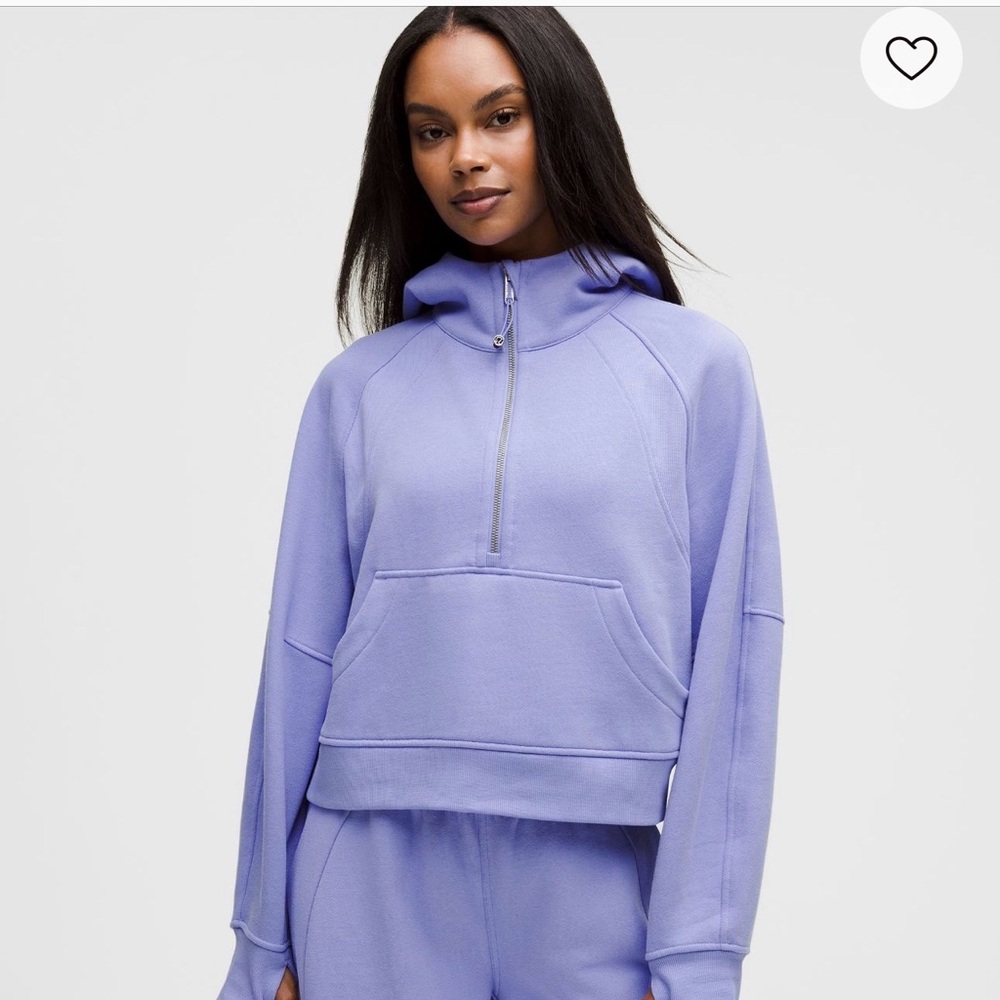 lululemon athletica Purple funnel neck zip up.